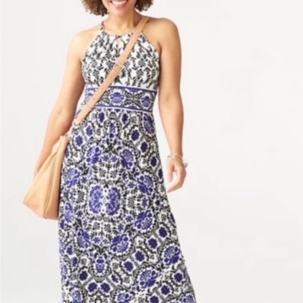 London Times Women’s Halter maxi dress sleeveless size 6